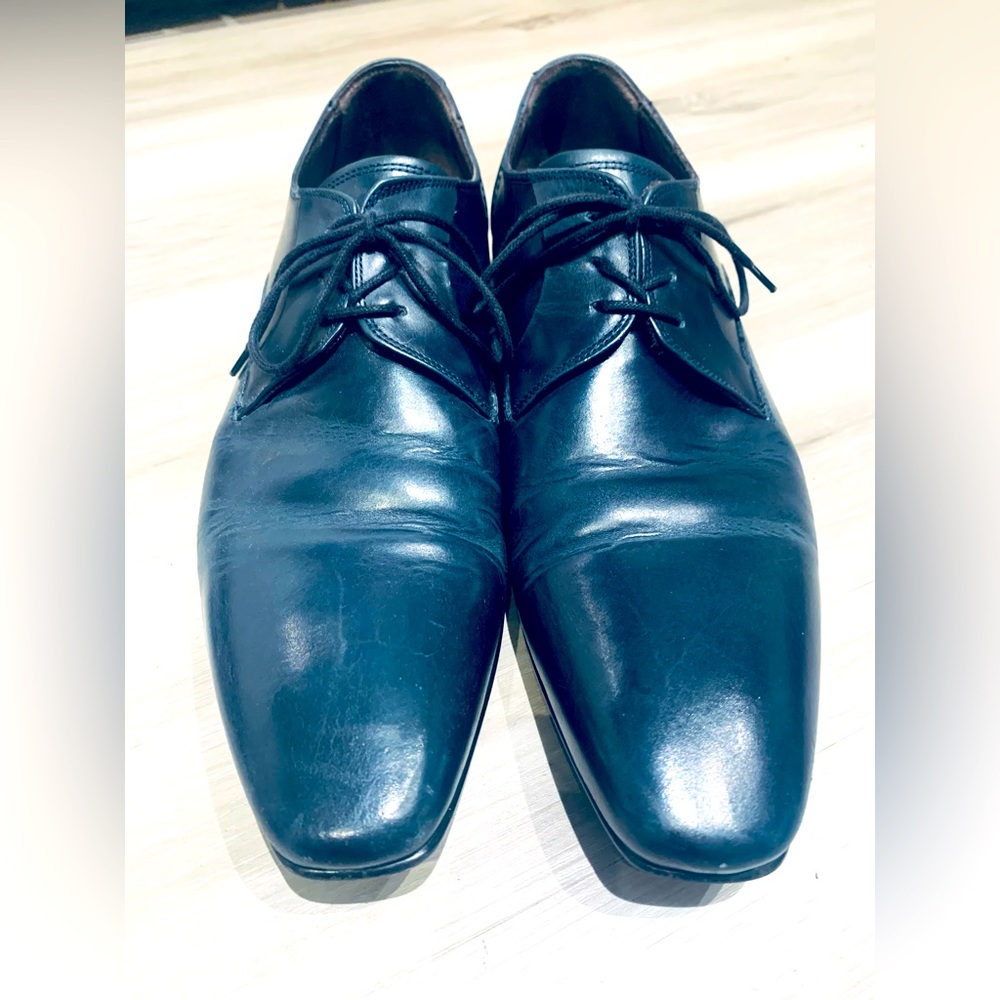 ALDO Men’s Oxford Style Dark Blue Leather Size 9